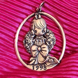 Precious Moments Sterling Ornament Vintage